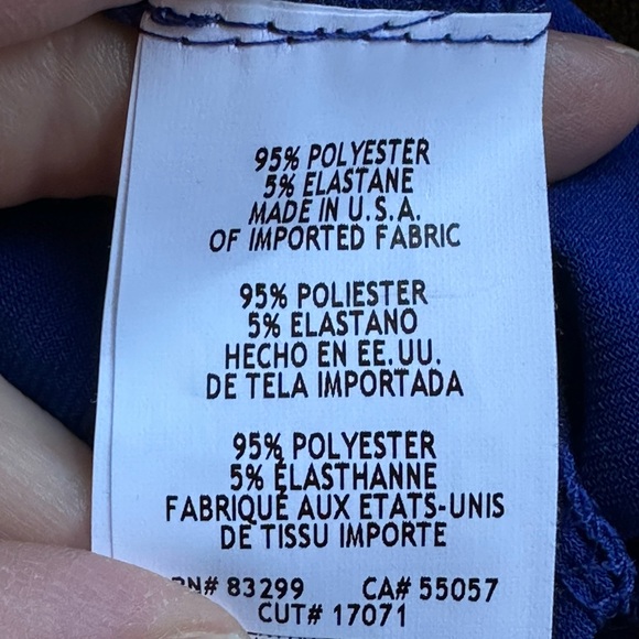 Nik & Nash New York Dress NWT Royal Blue Sleeves Sequence & Pearl Beading Sz XL. - Picture 9 of 13